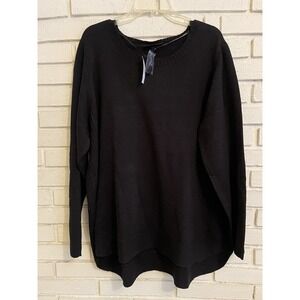 NEW Lane‎ Bryant Sweater Plus Size 22/24 Women's Pullover  Wide Flare Black NWT
